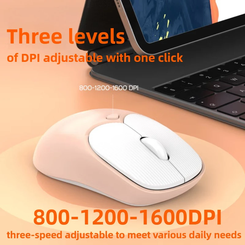2.4G Wireless Bluetooth Mouse Universal Optical Mouse Laptop Wireless Cute Office Business Intelligent Power Saving Ergonomics