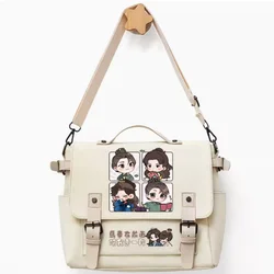 Qing Yu Nian Ruoyun Zhang Crossbody Canvas Bags, Unisex School Messenger Bag, Moda Bolsa de Ombro, 2556