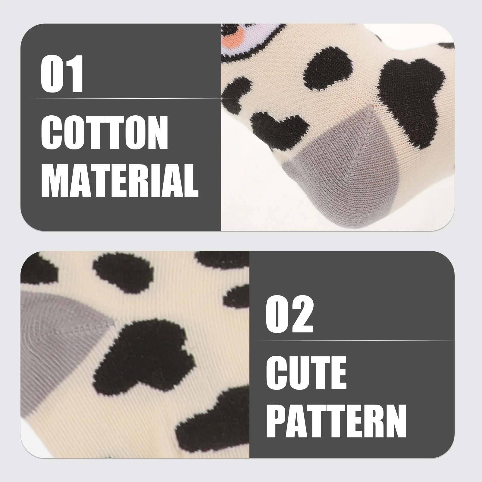 

5Pairs Panda Toddler Socks Cotton Breathable Elastic Design Suitable All Seasons Kids Short Socks for Boys Girls