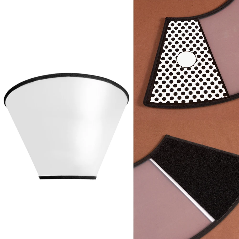 البلاستيك الكلب مخروط طوق شفافة الانتعاش E-طوق مكافحة لدغة لعق الحيوانات الأليفة واقية درع عملي للكلاب الصغيرة والمتوسطة والكبيرة