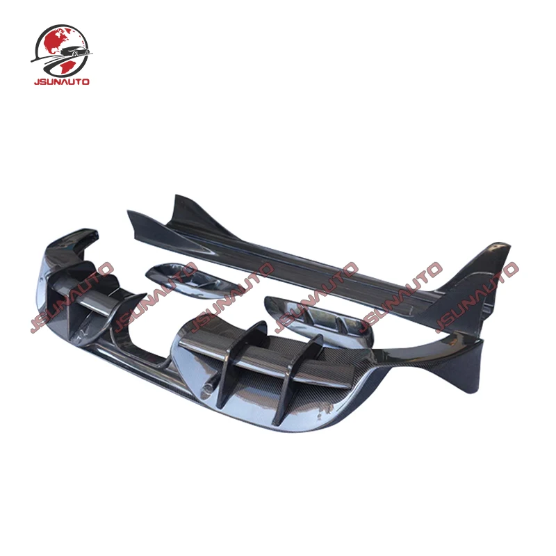 Carbon Fiber Front Bumper PD Style Lip For Porsche 718 JS Style Body Kit Side Skirts Rear Diffuser For Cayman/Boxster 2016-Up