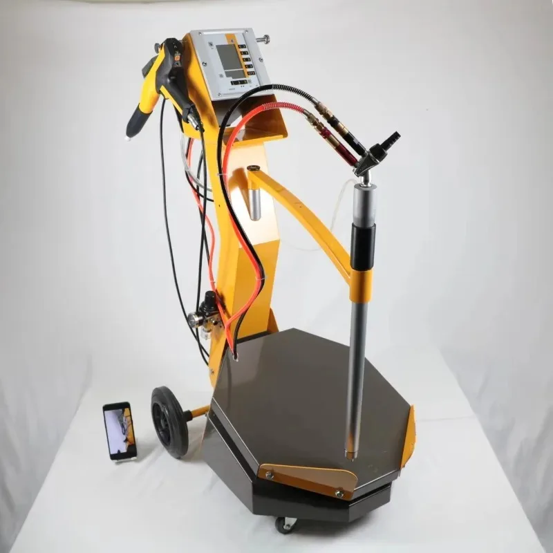 Fast Changing Color Spray Machine Unit with Vibrating Box Epoxy Painting Wheels Electrostatic Powder Coating for DIY Crafts