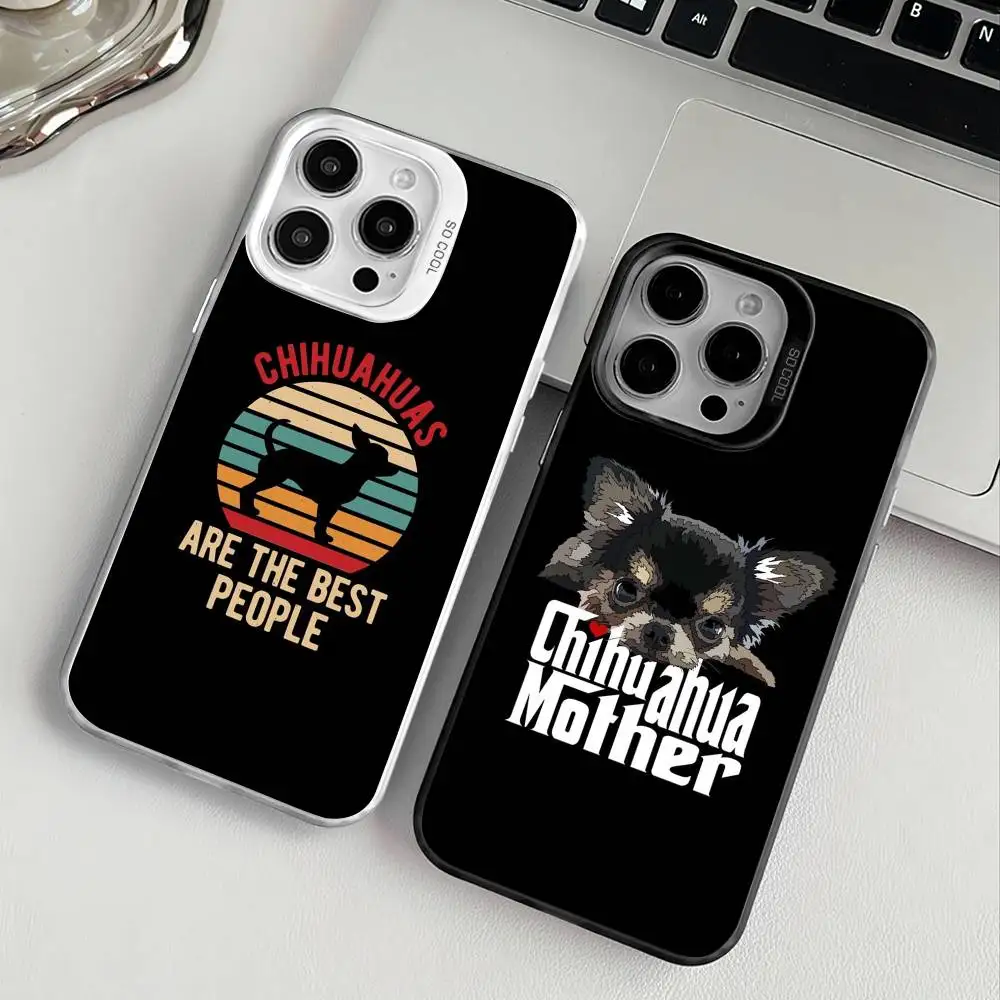 L Love My Chihuahua Dog Pug جراب هاتف 12 13 14 15 16 17Pro Max Plus حماية تصفيح غطاء الهاتف #4