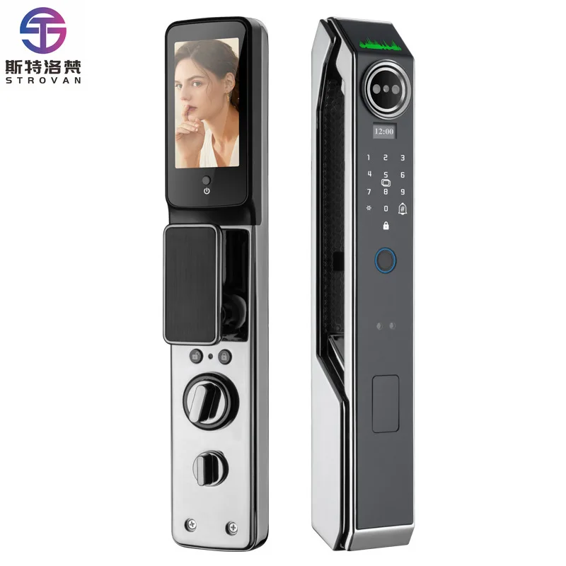 

Усовершенствованный интеллектуальный замок с распознаванием лиц с помощью отпечатков пальцев и входа без ключа, противоугонный замок с автоматической блокировкой для максимальной домашней безопасности