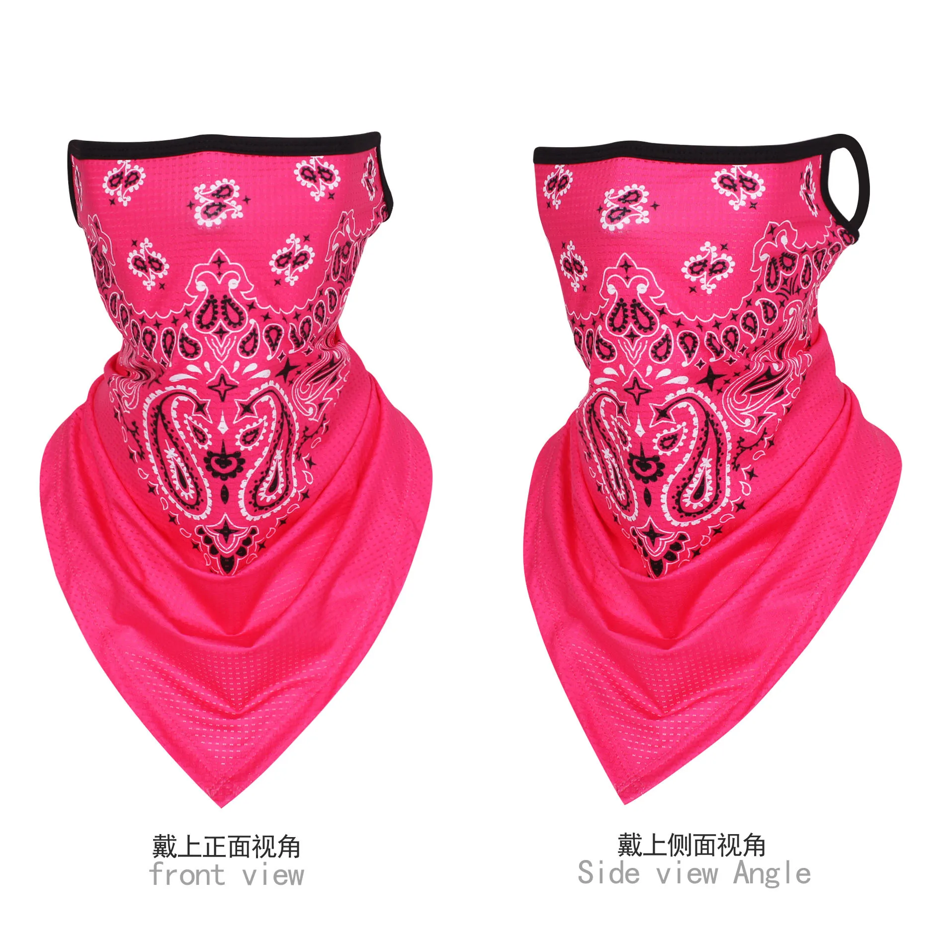 Paisley Bandanna Hang-ear multifunzionale sport tubo sciarpa viso Bandana maschere ciclismo caccia escursionismo pesca copertura uomo donna