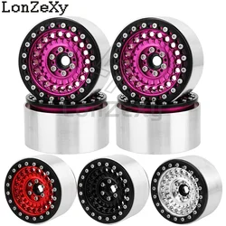 1/4pcs Metal Alloy 2.2 inch Beadlock Wheel Rims Hubs for Axial Wraith 90048 TRX-4 TRX-6 1/10 RC Crawler Car Upgrade Parts