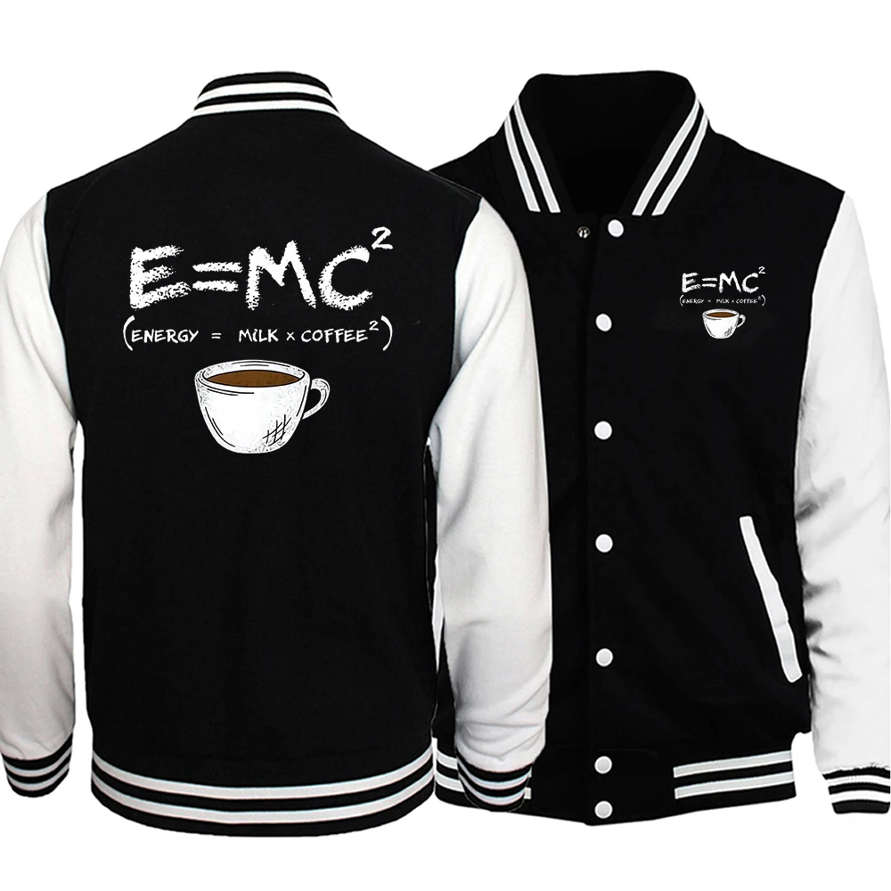 Emc Energy-abrigos de béisbol con estampado de leche y café para hombre, ropa divertida de otoño, chaquetas Harajuku de dibujos animados, ropa holgada y cómoda para hombre