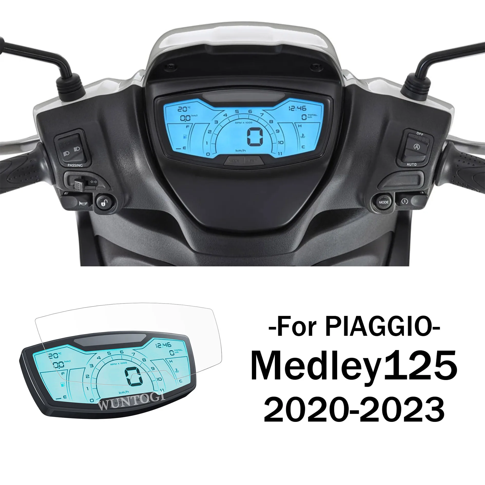 

Аксессуары для Piaggio Medley 125 защита экрана приборной панели мотоцикла HD защитная пленка против царапин Medley125 2020-2023