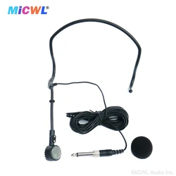 3.5mm 6.5mm Cardioid Dynamic Headset HeadWear Headset Microphone with 5m Long Cable Sound Console Mixing Mixer Amplifier PC