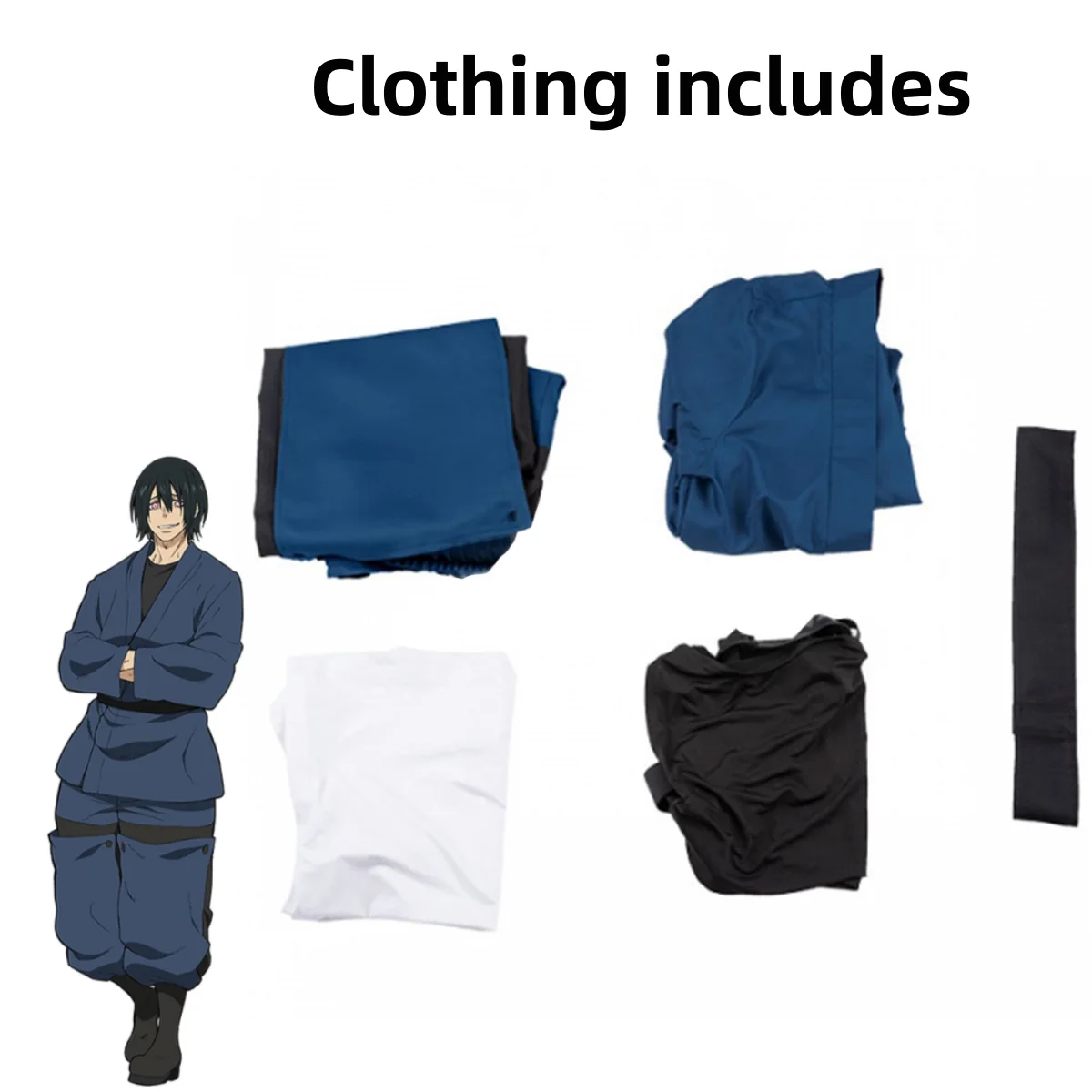 Disfraz de Anime Fire Force Shinmon Benimaru, uniforme de práctica japonés azul, Tops, peluca para hombre adulto, traje de Carnaval de Halloween 2025