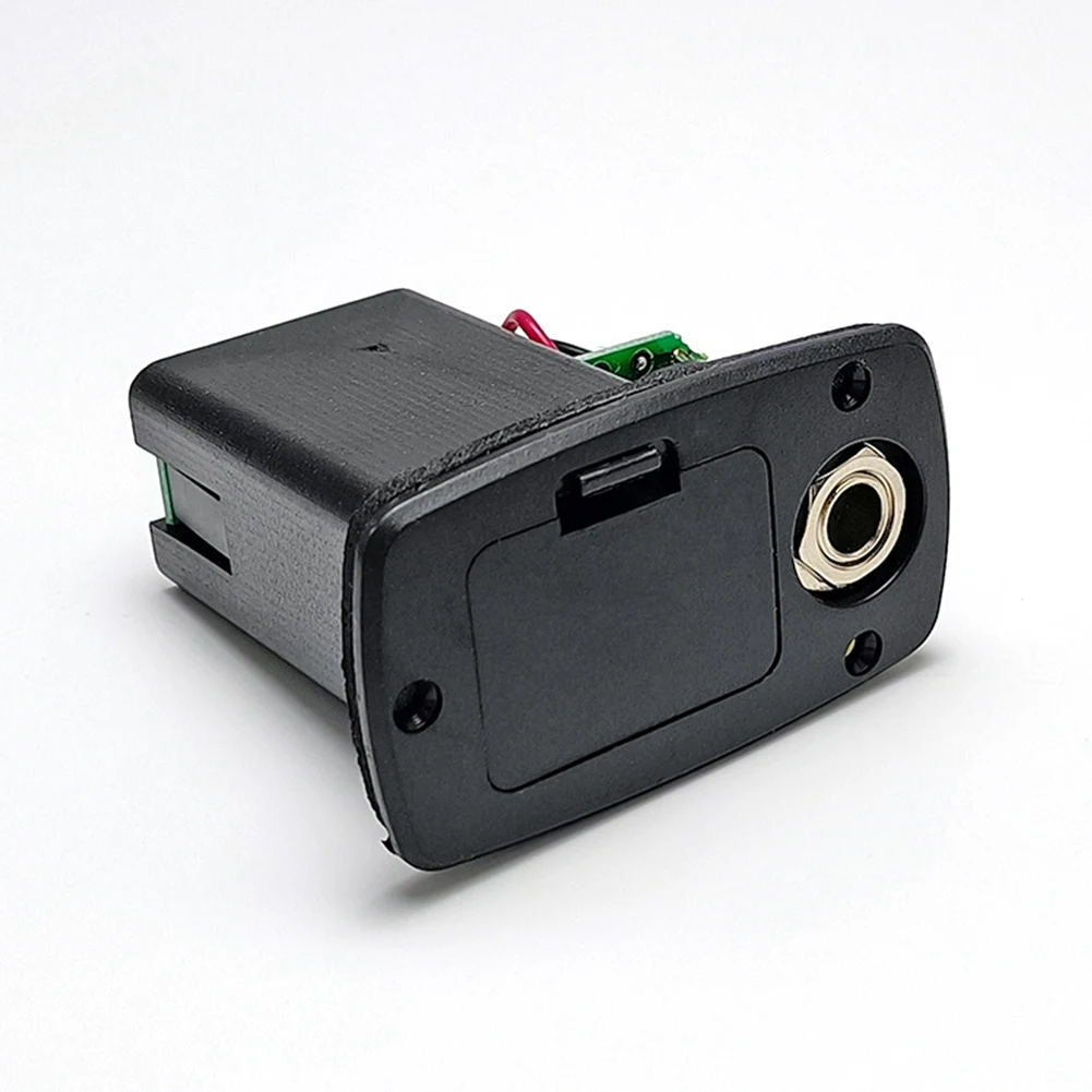 صندوق مقصورة البطارية البلاستيك 9 فولت صندوق بطارية الجيتار استبدال ملحقات الآلات الموسيقية للجيتار الصوتي الكهربائي #4