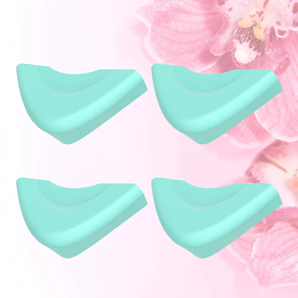 

4 шт., силиконовая защита для углов, защита для детской безопасности, мягкая защита для стола, мебели, детская безопасная защита для углов, светло-зеленая