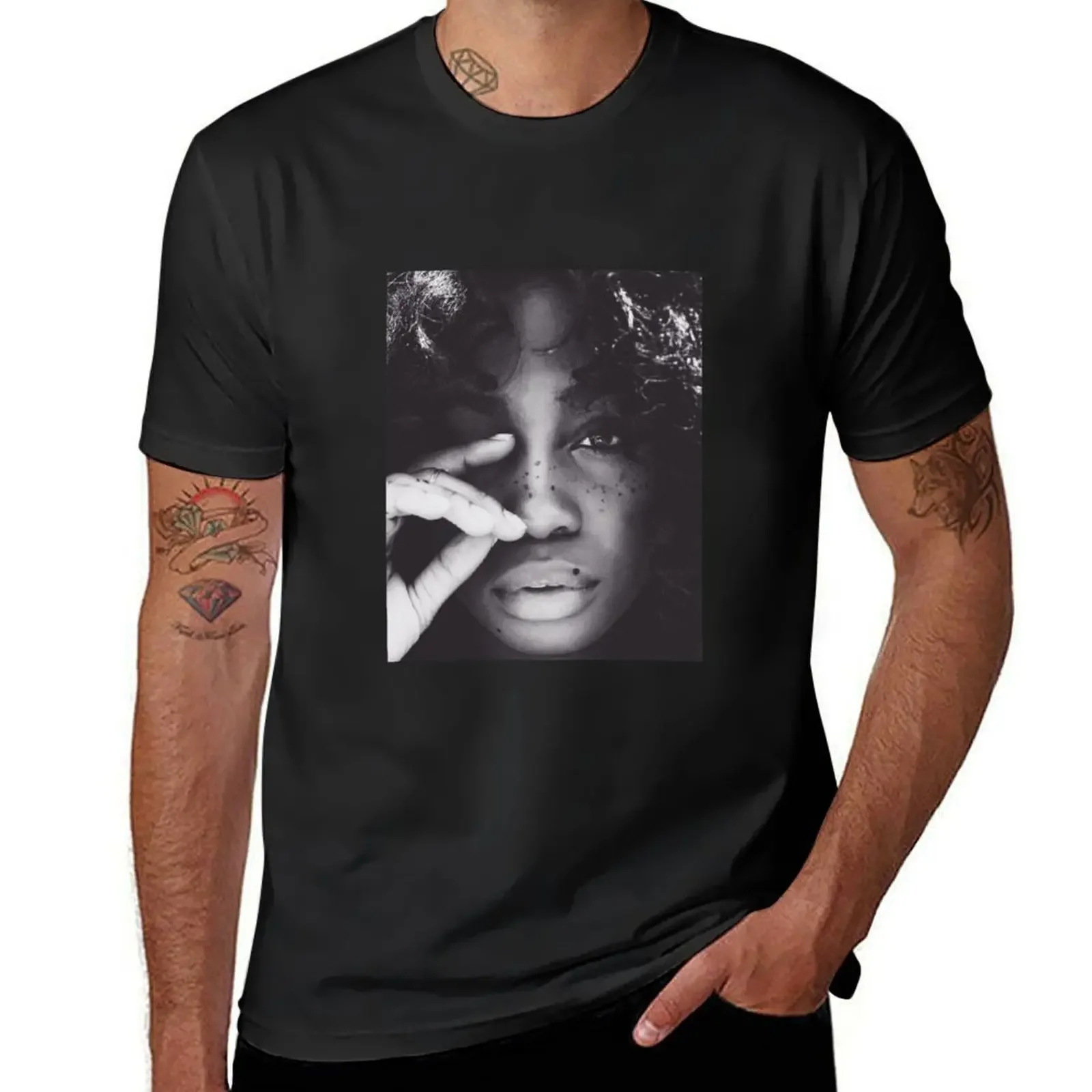 SZA FRECKLES T-Shirt plus sizes quick drying men t shirts high quality