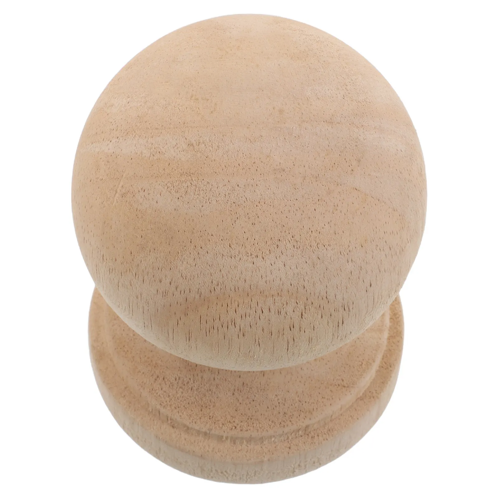DIY Wood Finials Unfinished Natural Wooden Caps for Bed Posts Curtain Rods Stair Railings Garden Fences Lamp Shades Decorative
