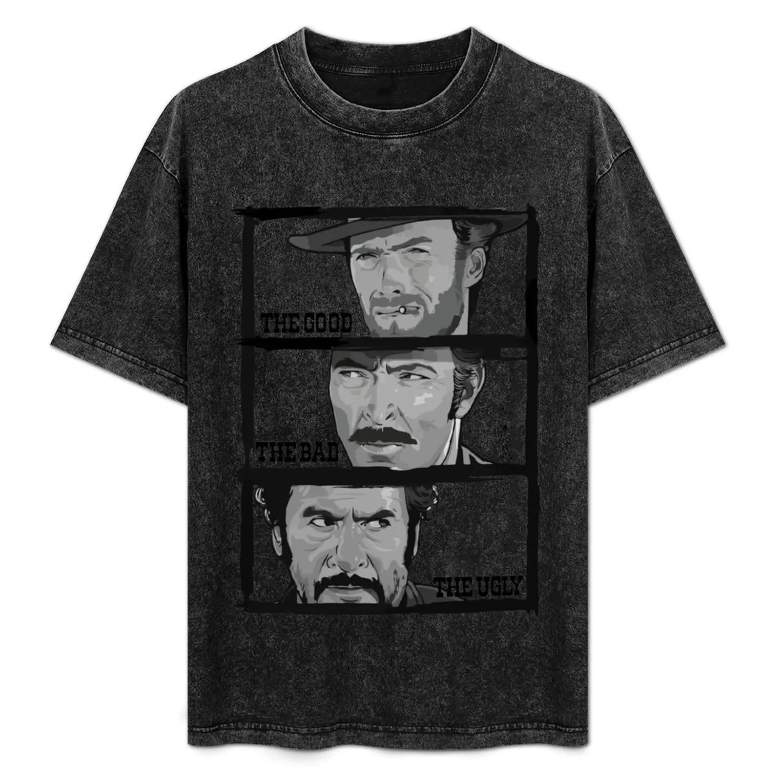 

the good the bad the ugly T-Shirt Simple Solid Color Crew Neck Tee