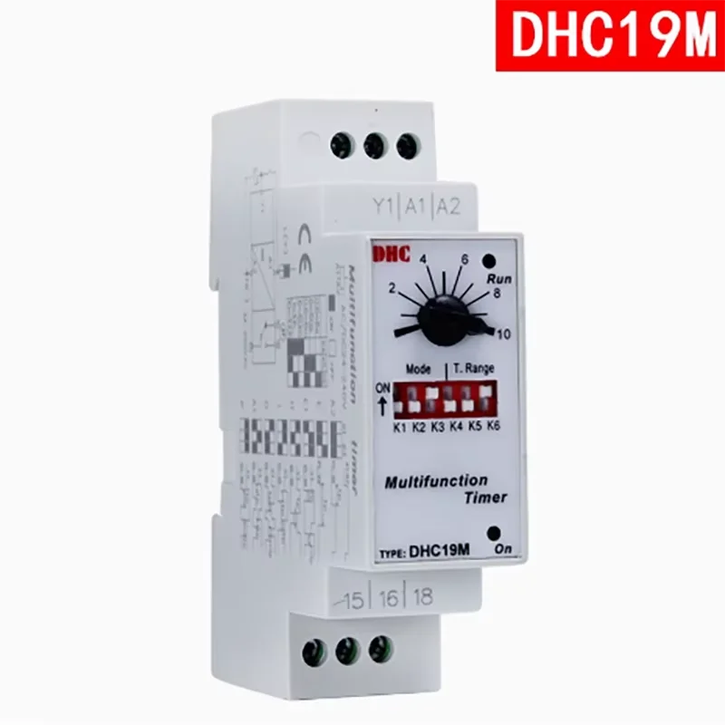 DHC19M multifunctional time relay rail electronic type
