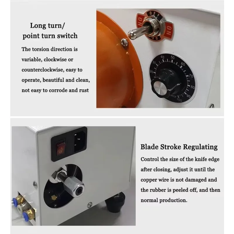 

Pneumatic Cable Outer Sheath Stripping and Twisting Machine 220V
