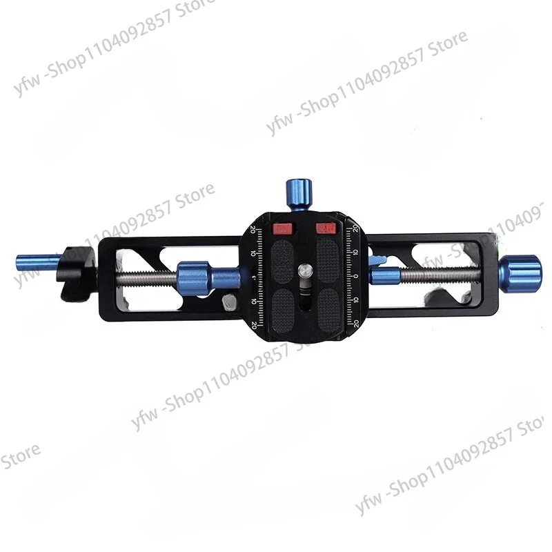 Quick Adjustment Macro Focusing Rail with 360 Degree Rotating Clamp Max Load Bearing 10kg