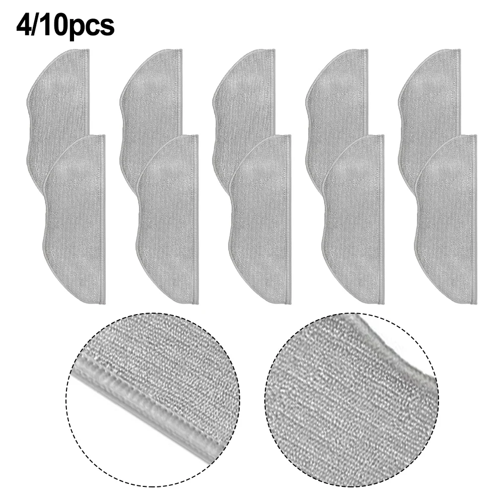 4/10 Pack Microfiber Mop Cleaning Cloth For ​ROEMO Pro Robotic Vacuum Cleaner Replacement Robot Sweeper Spare Part Accessories