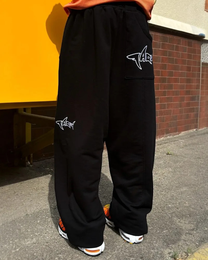 

New Y2K trendy fashion Harajuku casual pants rock retro high street sport pants hip-hop versatile American Gothic men pants