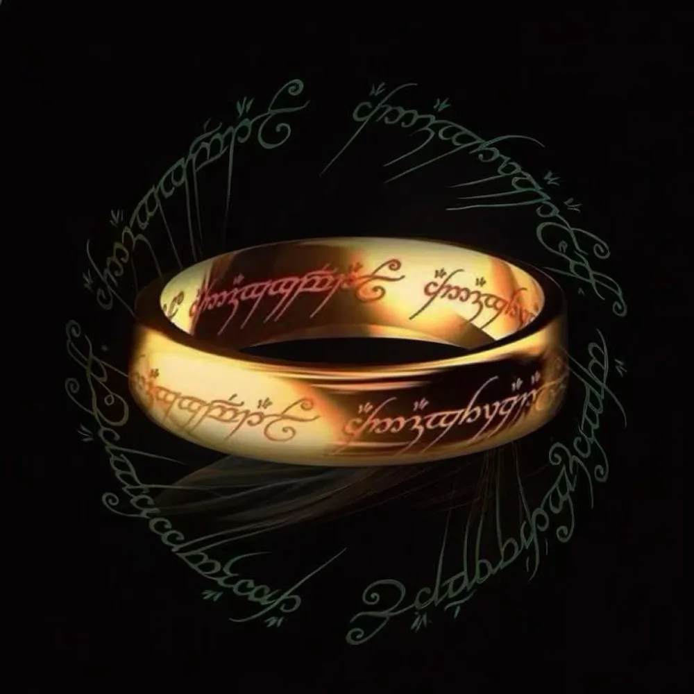 Language Stainless Steel Rings for Unisex Fashion Accessories Jewelry