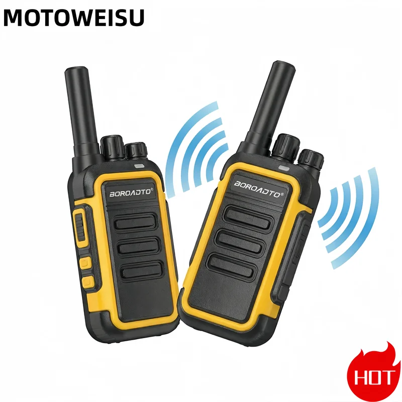 Mini Walkie Talkie 2 Pack Lightweight Long Range Rechargeable VOX Portable 2 Way Radio for Hiking Camping Outdoor Adventure