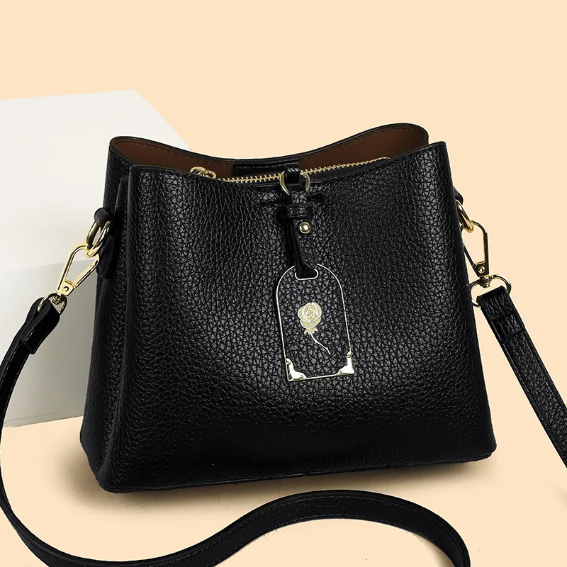 

Versatile Women's High-End Bucket Bag - Stylish Minimalist Large Capacity Work Casual Shoulder Bag