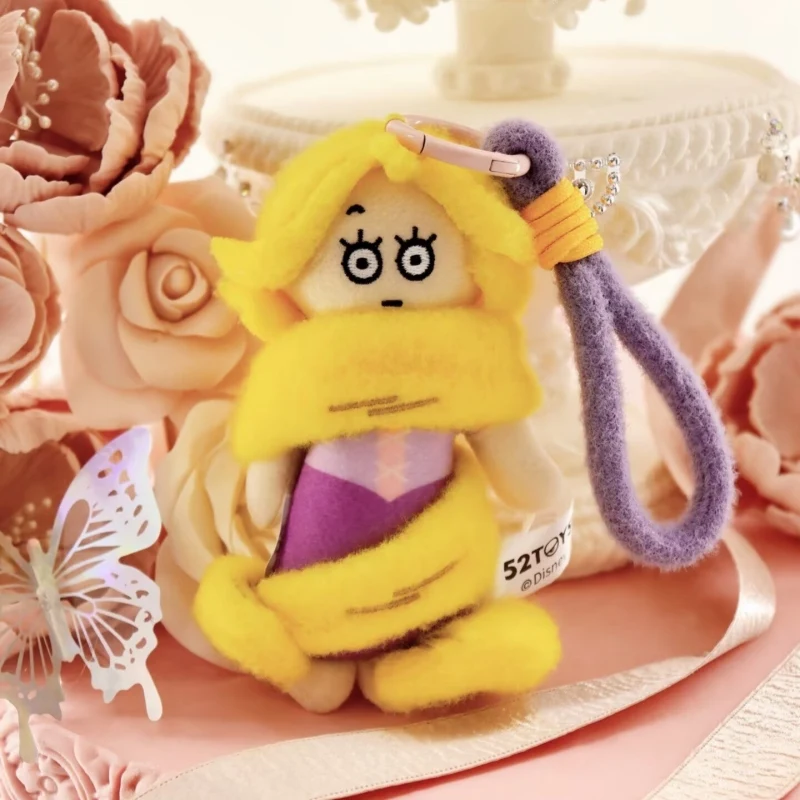 

Blind Box 52TOYS Disney Authentic Runaway Princess Series Plush Keychain Stuffed Pendant Snow White Ariel Belle Gift For Girls