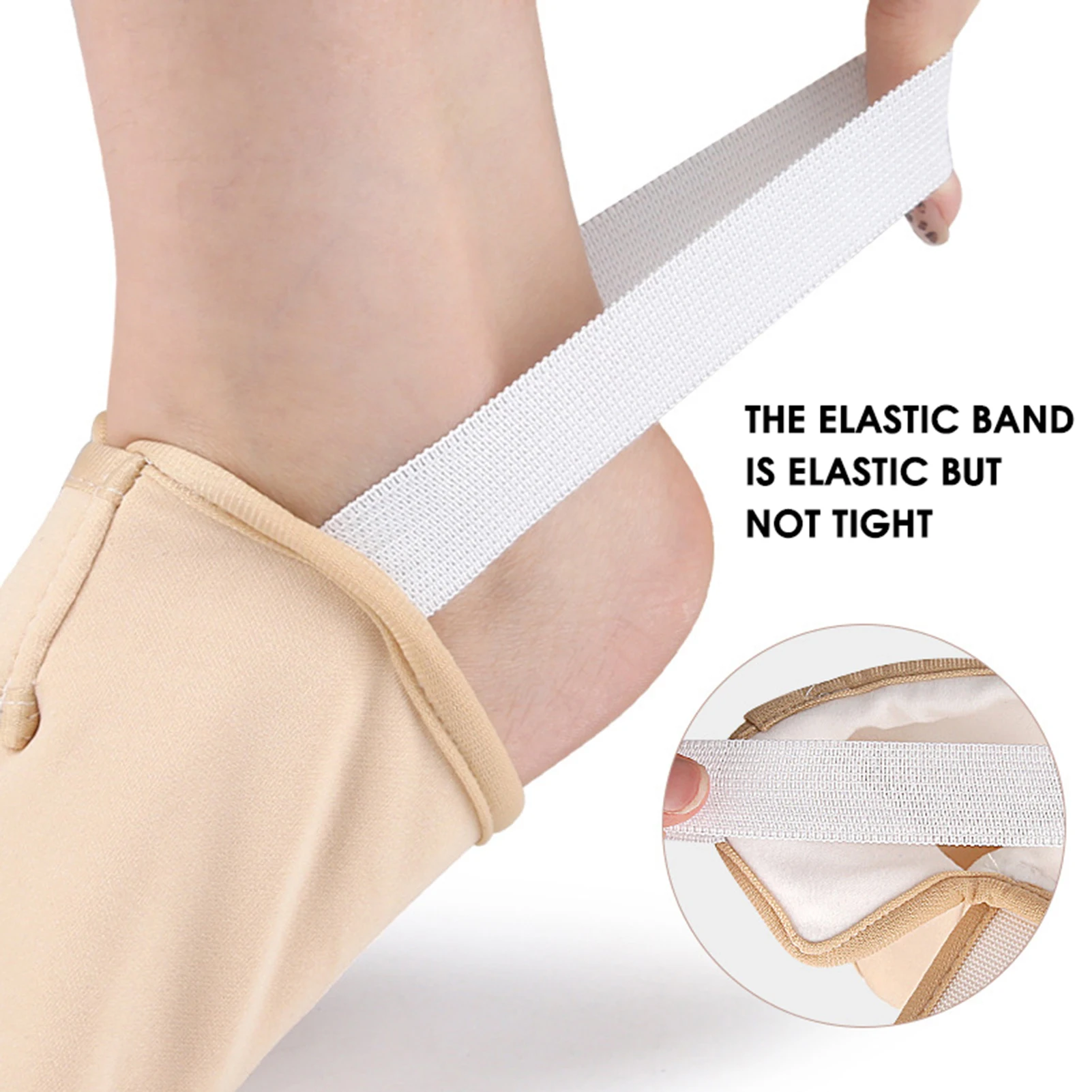Reusable Castor Oil Foot Wrap Foot supports Adjustable Self Adhesive Leak Proof wrap for Cracked Heel Relief Moisturizing braces