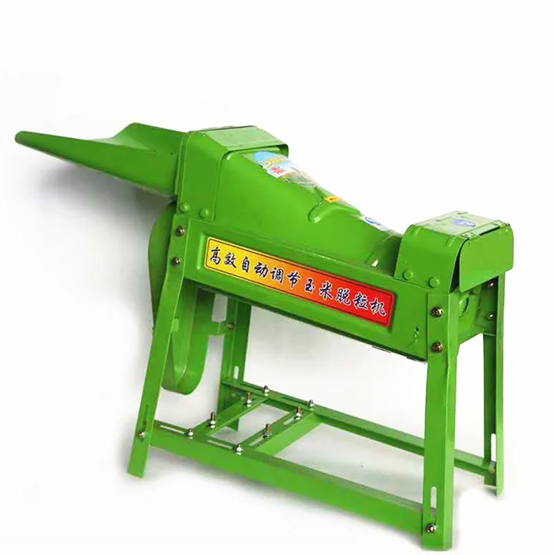 Fully automatic corn threshing machine,  small threshing machine, good helper for corn threshing, high efficiency of grains