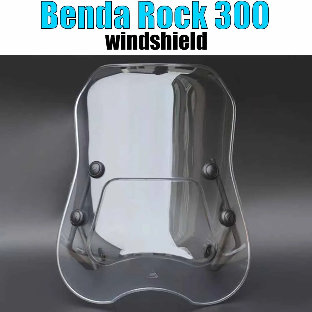 For Benda Rock 300 High-definition transparent windshield wind deflector