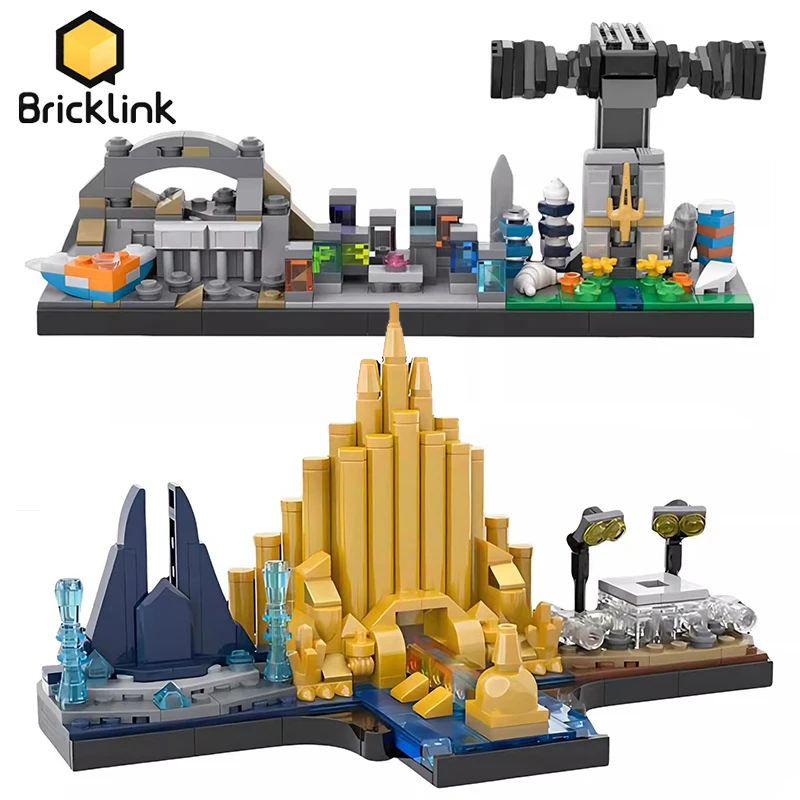 Pomysły Bricklink Superbohaterowie Film Dom miejski Architektura Skyline Widok ulicy Galaktyka Klocki Zabawki dla dzieci Prezent świąteczny