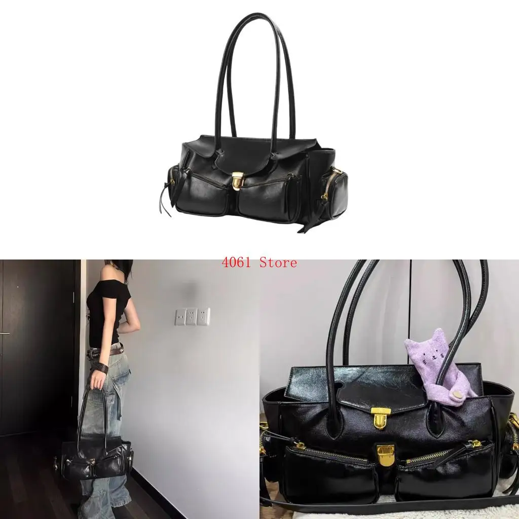 

Top Handle Handbag Satchel Bag Leather Hoboes Toted Handbag Trendy Shoulder Bag
