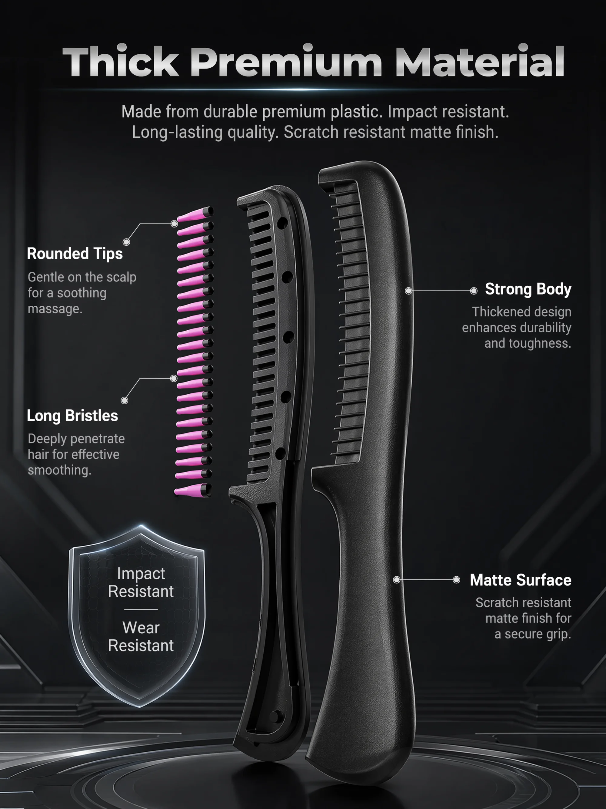 Elite Paddle Hair Brush – Gentle Detangling & Scalp Massage Sdbdc94399ae347eaa2d1a9f5e25556a1Q