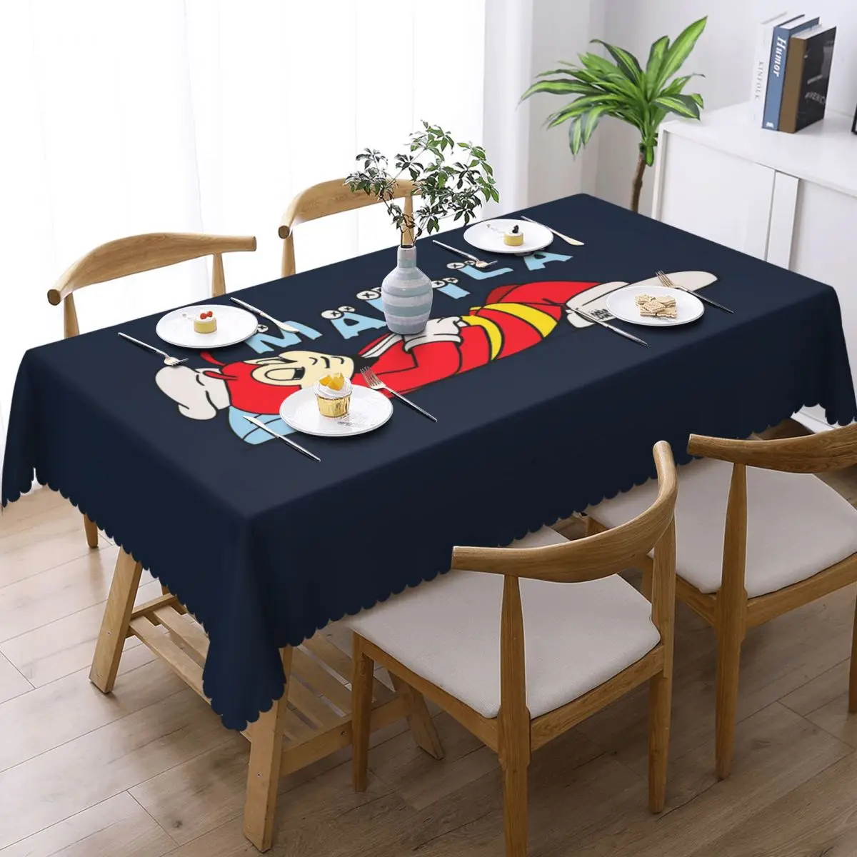 JOLLIBEE HOLIDAYS HYPEBEAST MANILA Rectangular Tablecloth Oilproof Table Cover for Festival Party Decorations Table Cloth