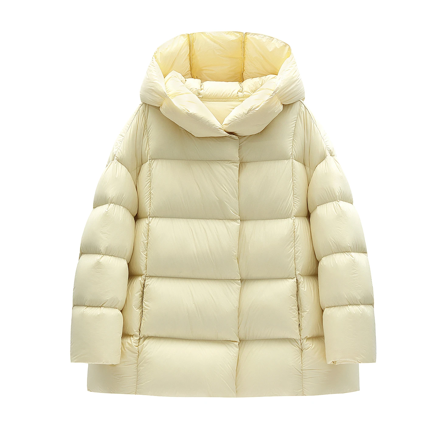 

High end 90%White goose Down down Jacket Women's Medium to long Cloud Puffs 2025 Winter New Bread Down Coats Female Warm Parkas