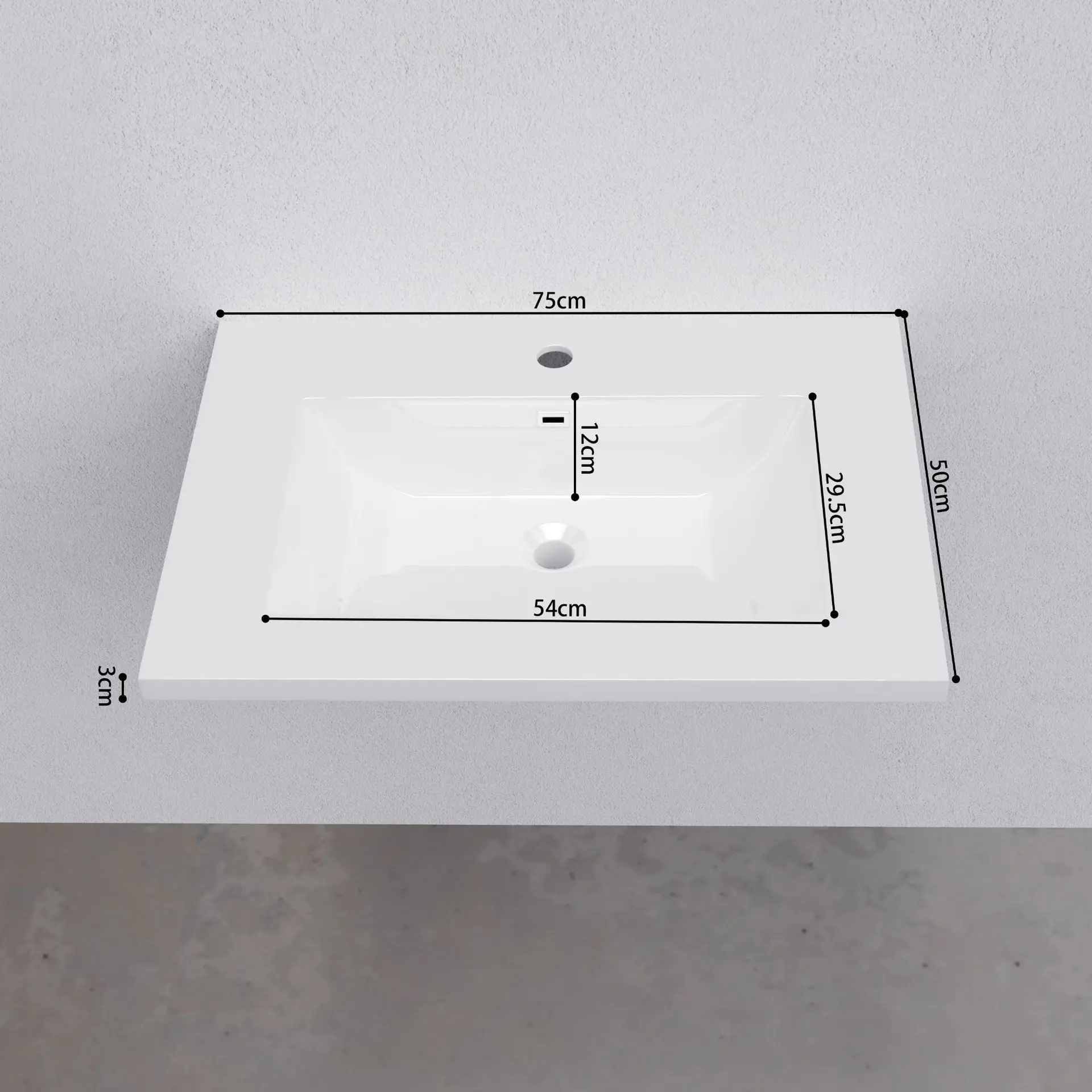 Artificial stone integrated molding washbasin bathroom cabinet seamless large capacity acrylic Corian washbasin basin