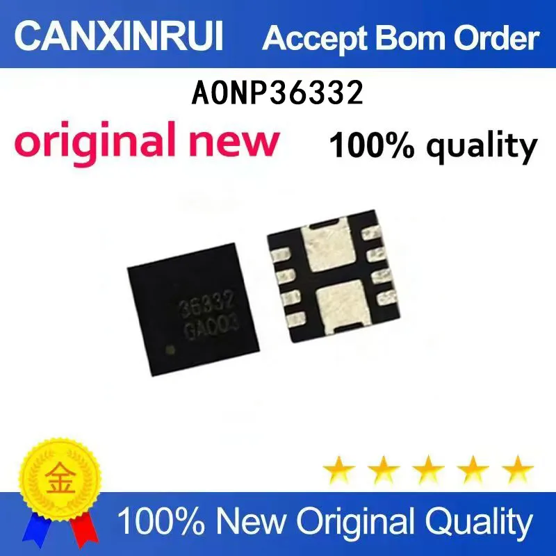 

(5-100 Pieces) New AONP36332 Printed Wire 36332 DFN3X3 N Channel 30V 50A Spot Chip IC