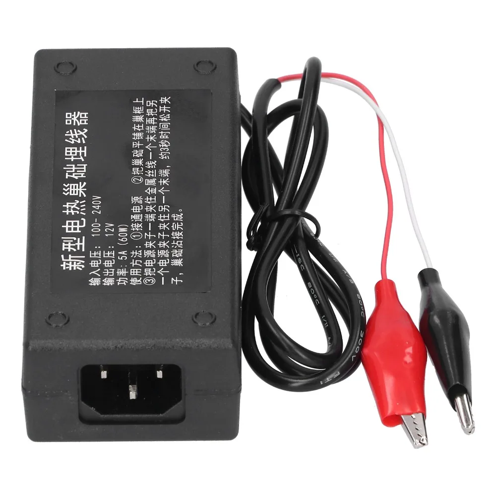 2Pcs Set AC 100-240V Input Beehive Wire Embedder Alligator Clip Connection Plastic Housing Apiculture Embedding Device