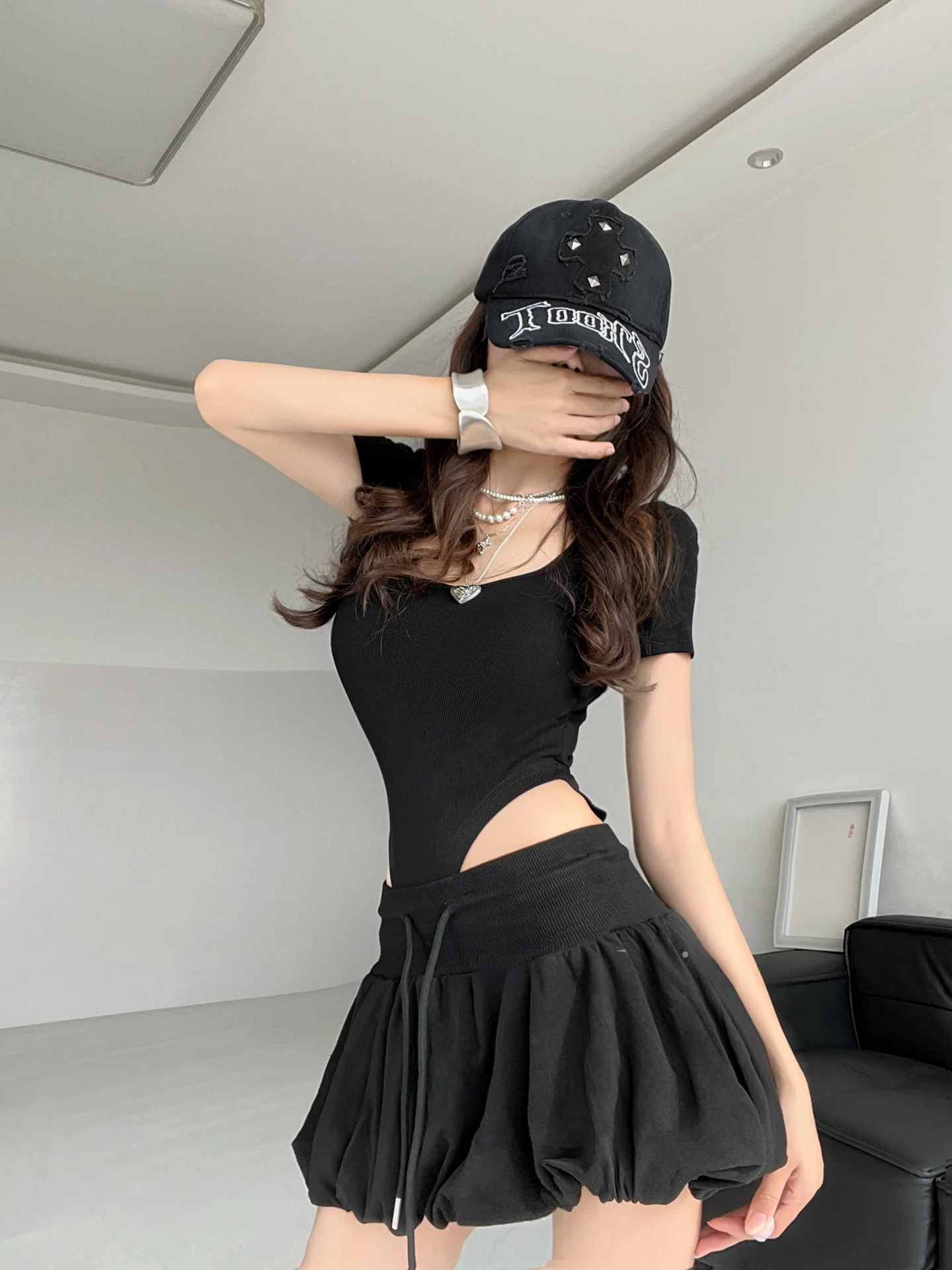 Юбка с белым цветком трапециевидной формы, спортивная чайная церемония, повседневные юбки со средней талией для девочек, размеры 8–24 лет