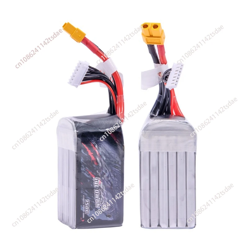 6S 1400mAh 150C Battery - XT60 suitable for  Nazgul5 V3 6S Nazgul Evoque F5 V2 6S BOB7 O3