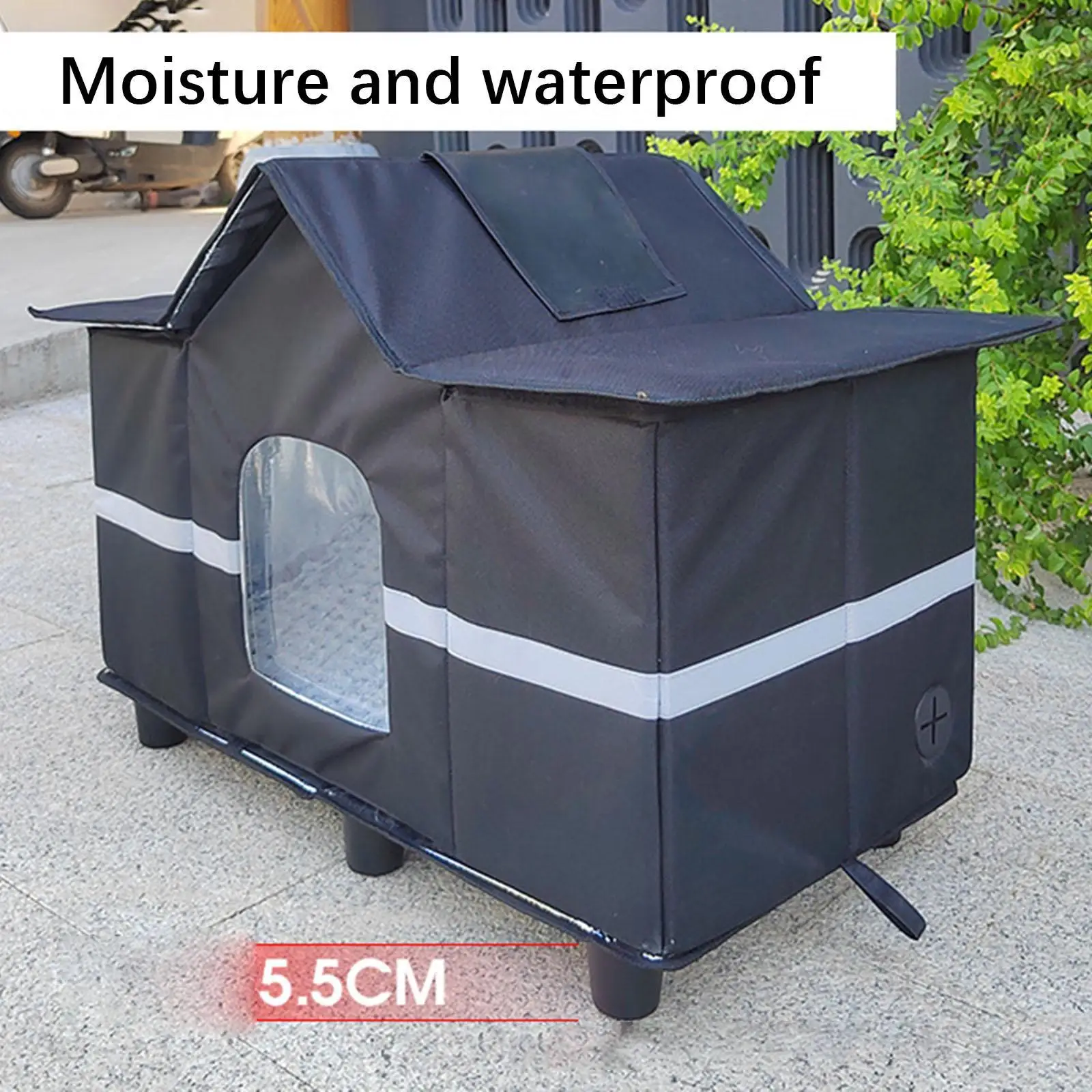 Caseta refugio para gatos – Aislada para exterior y acampada - imagen 2