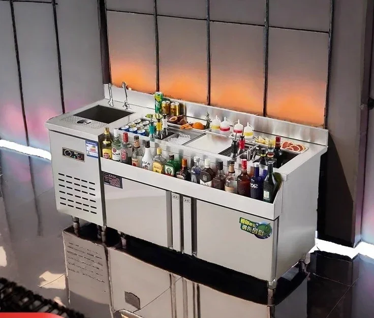 

Стол-консоль для барменов из нержавеющей стали, оборудование для барной стойки