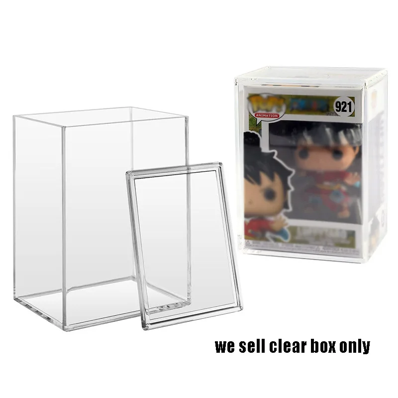 Estuche transparente moldeado por inyección de PS de 4 pulgadas para Funko Pop de 4 pulgadas, caja de exhibición y almacenamiento rígida transparente.