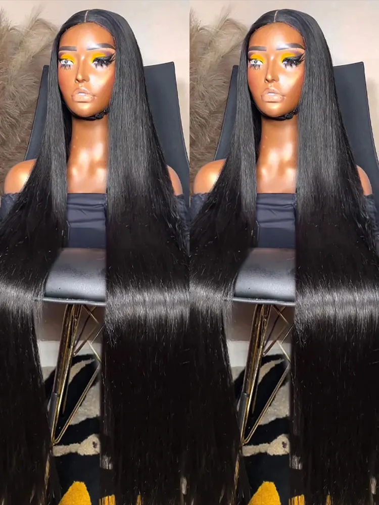 

300 Density 40 50 Inch HD Lace Front Human Hair Wigs Straight 13x4 13x6 Lace Frontal Wigs For Women 7x5 Glueless Wigs Human Hair