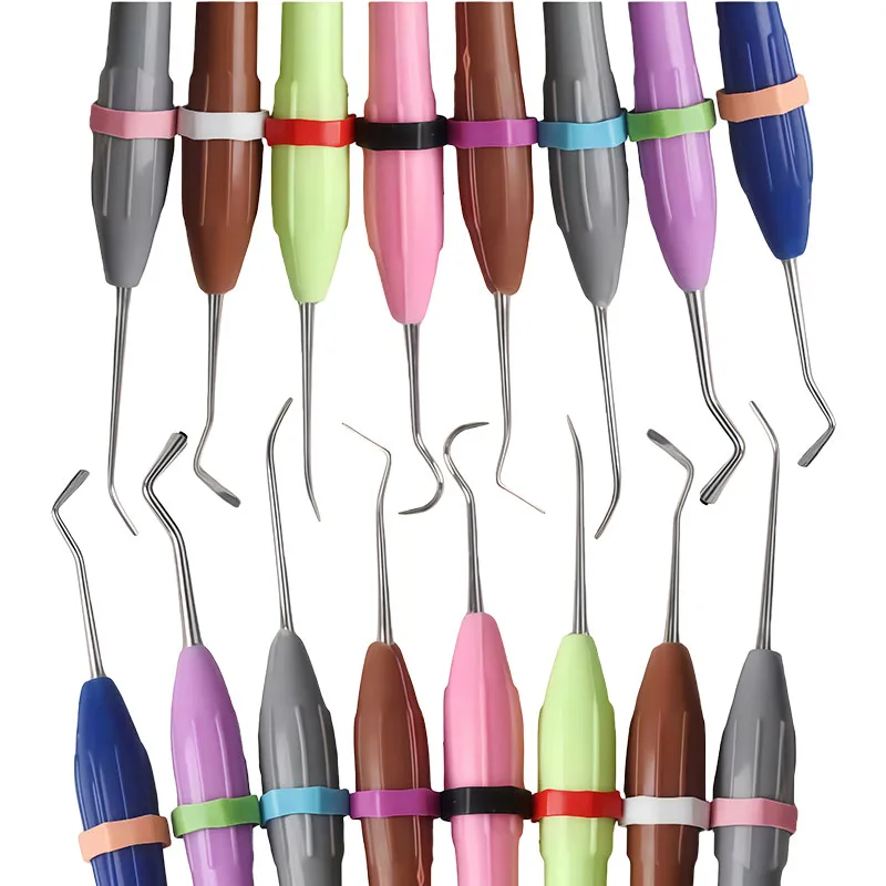 100Pcs 4/6mm Dental Color Silicone Code Ring Autoclavable 134°C  Identification Circle Orthodontic Instrument Oral Care Material