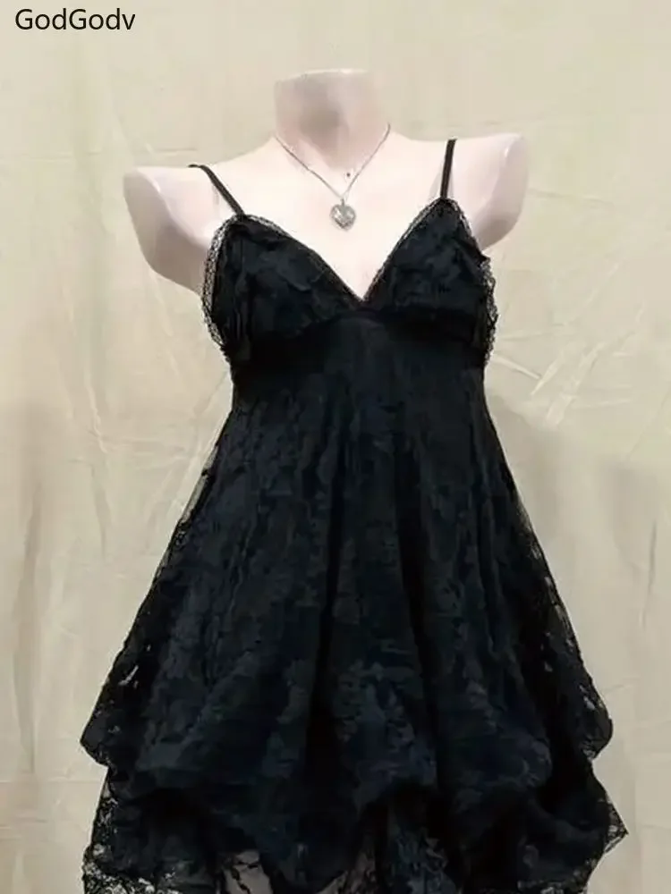 2025 Summer New Women Sets Vintage Elegant Fairy Ruffle Lace Chiffon Design Mini Skirt Suit Female Korean Fashion Chic Outfits