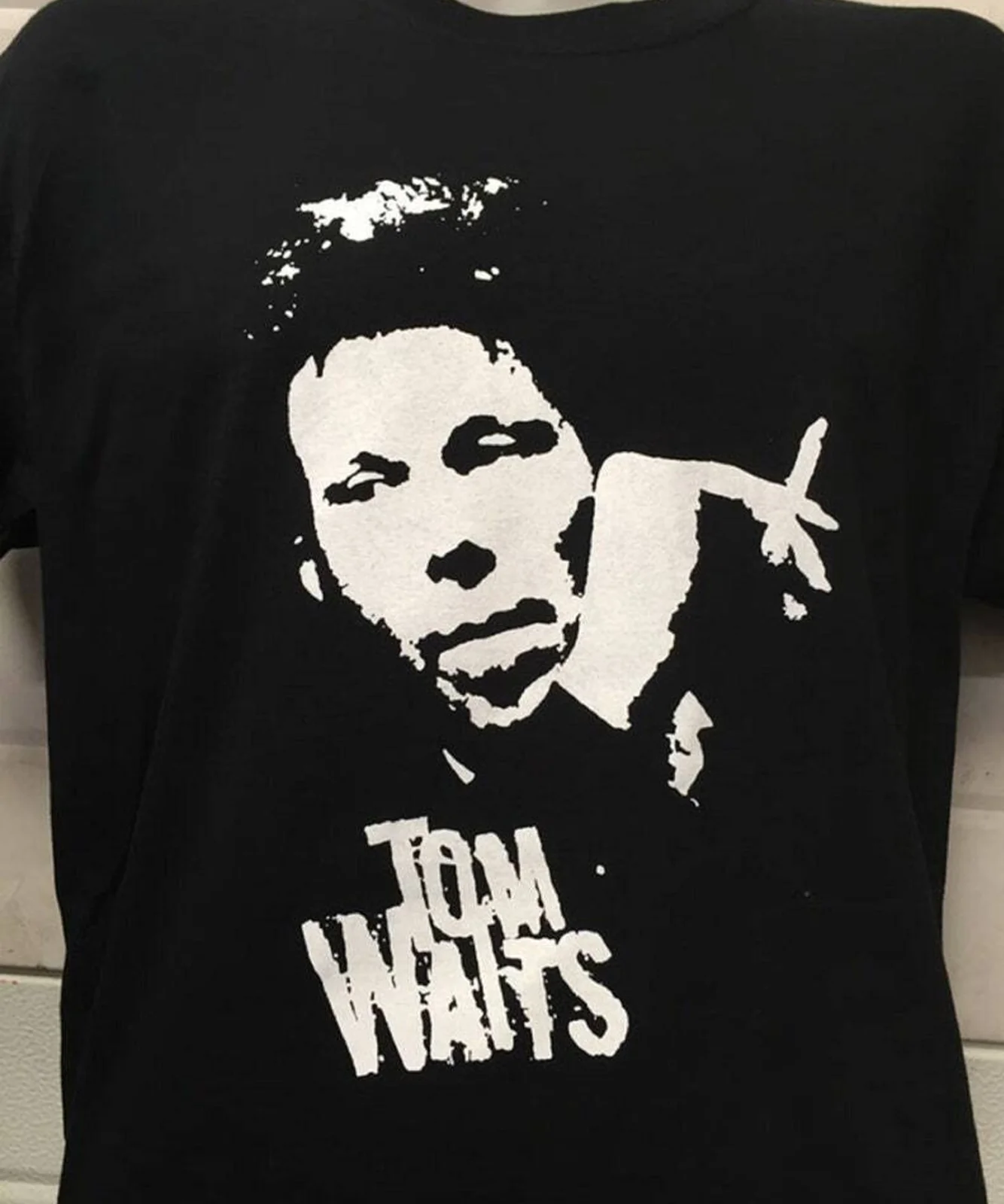 Vtg Tom Waits Smoking T-shirt Black Short Sleeve All sizes S to 5XL 2F87