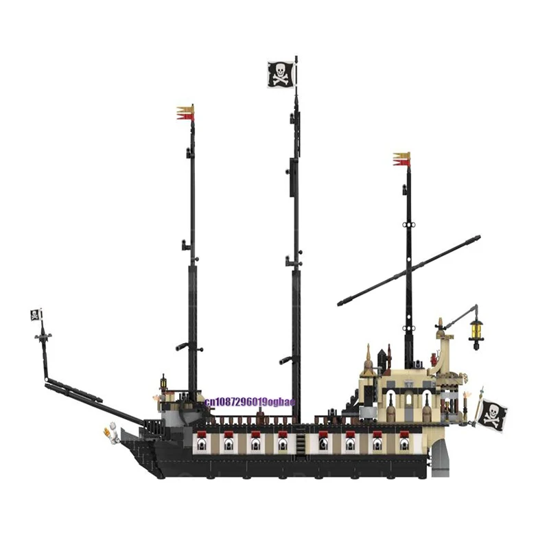 1795 pçs moc europeu medieval o ladrão da alma pirata navio à vela modelo diy idéias criativas navio de guerra criança brinquedo aniversário presente blocos