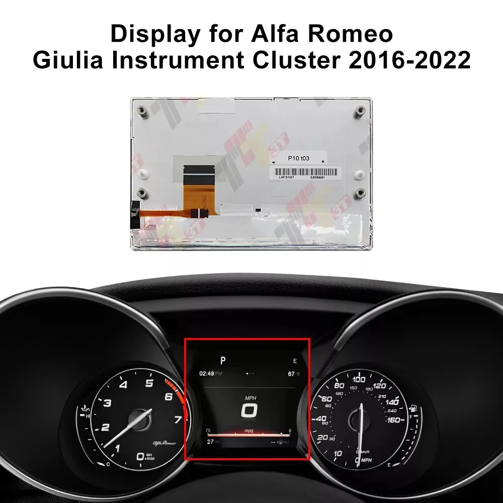 

Dashboard Display for Alfa Romeo Giulia Instrument Cluster Repair